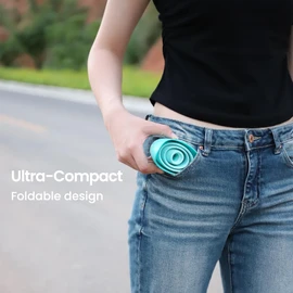 TRIPTIPS Pee Conch Foldable Female Urinal Device Portable Urinal for Women She Pee Cup for Women, Pee Funnel for Women Travel Stand to Pee Womens Urinal Funnel with Tube Case (A-Blue)