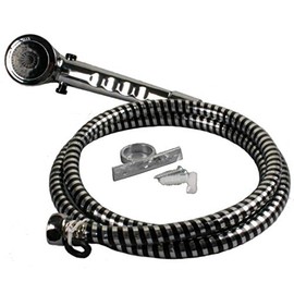 RV/Mobile Home Travel Trailer Hand-Held Shower Set with 60-in. Vinyl Hose in Chrome