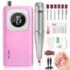 SAVILAND 45000 RPM Portable Nail Drill Machine Colorful Pink