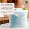 Greater Goods Reusable Silicone Containers for Food Storage, Freezer, Microwave,