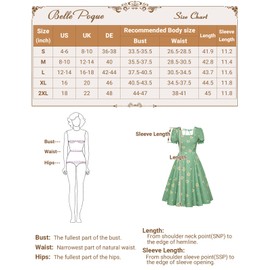 Belle Poque Vintage Dress for Women Flowy Swing Dress 1950s Cocktail Tea Party Dress Light Pink L