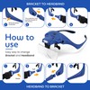 YOCTOSUN Magnifying Glasses with Light, Hands Free Headband Magnifier with
