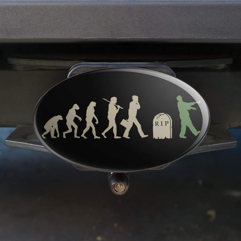 GRAPHICS & MORE Zombielution Evolution Oval Tow Trailer Hitch Cover