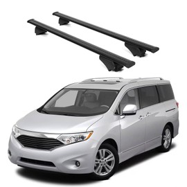 ERKUL Roof Rack Cross Bars for Nissan Quest 2011-2017 | Aluminum Crossbars with Anti Theft Lock for Rooftop | Compatible with Raised Rails - Black