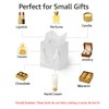 Aosric White Gift Bags with Tissue Paper, 6 Pack, 4x2.8x4.5
