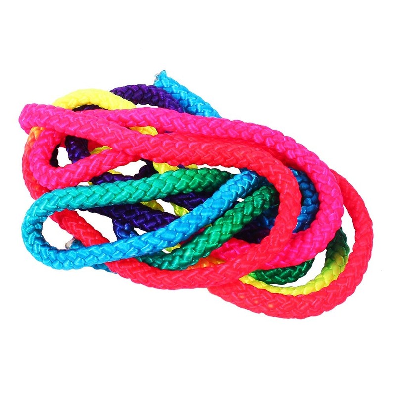 Acouto Cuerda de Gimnasia rítmica de Nylon de Color Iris