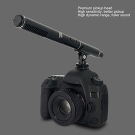 Shotgun Microphone, 2.4G Wireless Condenser Microphone with Single Direction Interview Microphone for Camera, Camcorder, Film, Interview, TV, Program Podcast