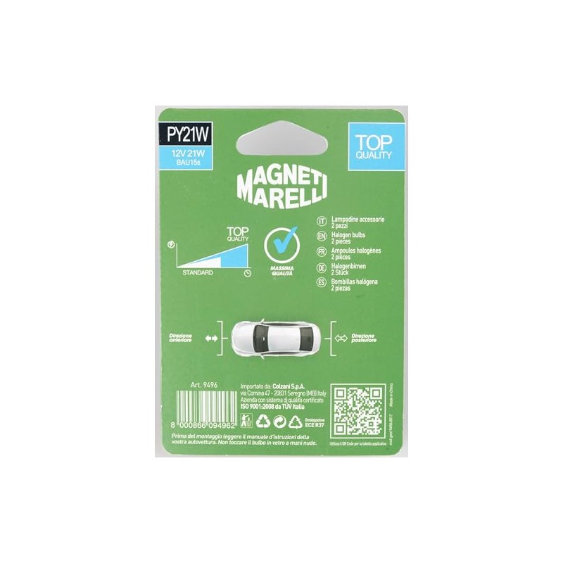 LAMP Marelli PY21 W 12 V 21 W Aracio (2PZ)