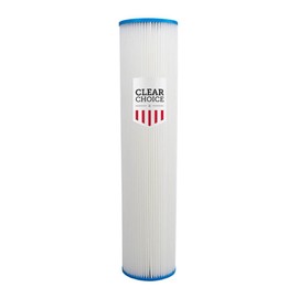 Clear Choice Sediment Water Filter 20 Micron 20 x 4.50" Water Filter Cartridge Replacement 20 inch RO System 255495-43 ECP20-20BB S1-20BB, PBB-P20-20, 1-Pk