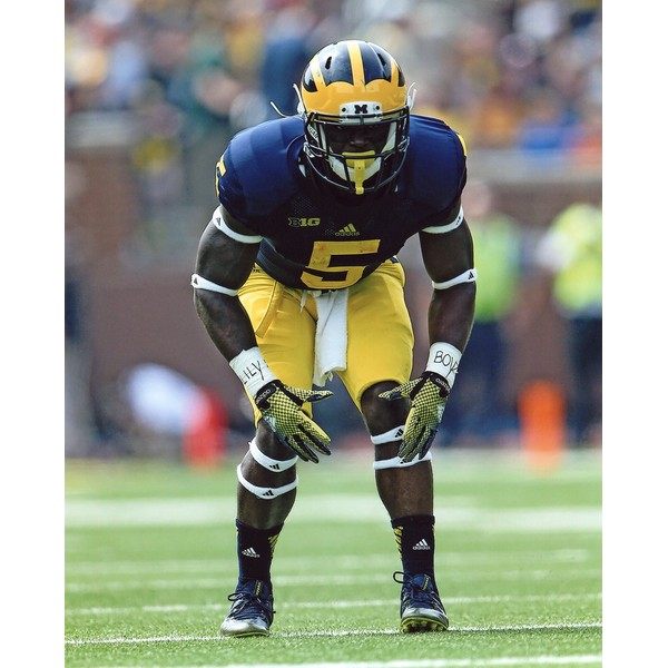 JABRILL PEPPERS MICHIGAN WOLVERINES FOOTBALL 8X10 SPORTS ACTION PHOTO (AA)