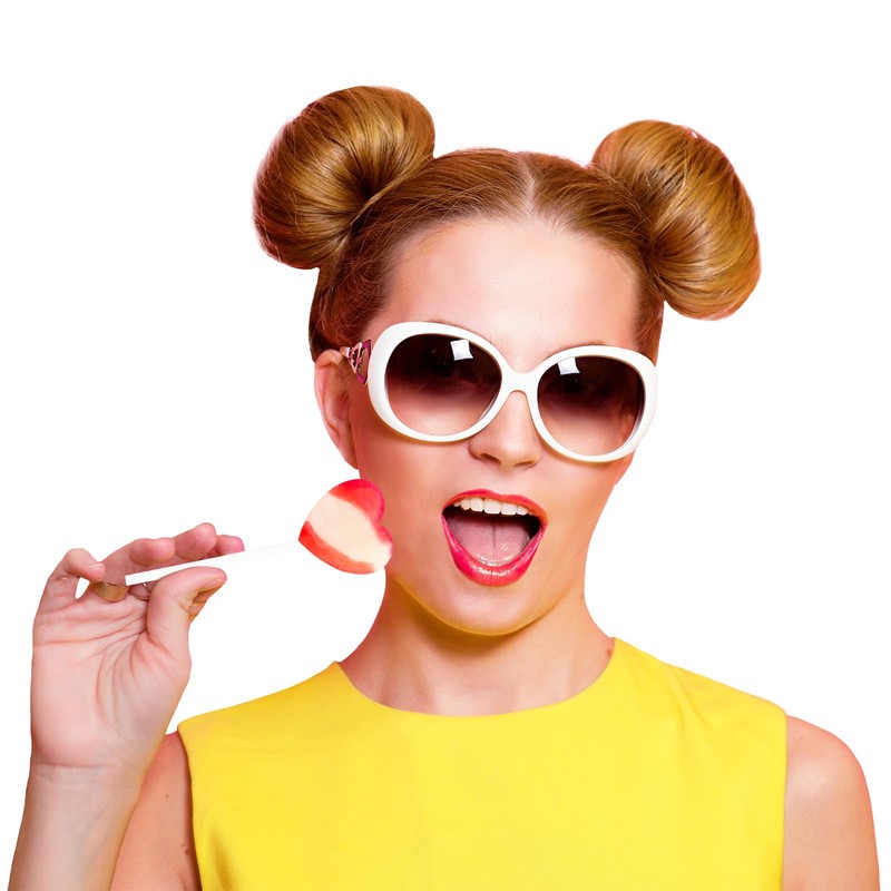 Fruidles Lollipops Mini Heart Shaped Flavored Delicious Lollipop, Individually Wrapped,