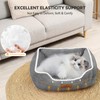Light Grey Cat Dog Bed for Small Pets up to