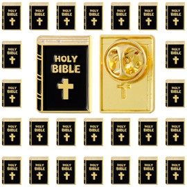 Landical Org Enamel Pin Holy Bible Square Pins for Suit Jacket Enamel Org Lapel Pin for Men Women Lapel Pins Women Men Badge Bulk Gift
