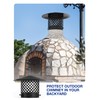 Hahaemall 6 Inch Chimney Cap Round Chimney Cover, Fireplace Chimney