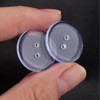 15MM Round Clear Button,150PCS Round Resin Buttons Sewing Buttons,2 Holes