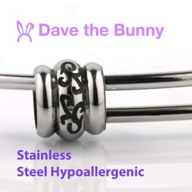 Emerald Park Jewelry Four Leaf Clover with Purple Tint Charm Snake Chain Necklace, Stainless Steel