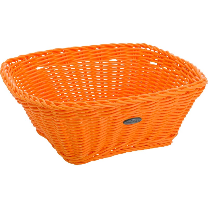 Saleen Square Trend Basket, Orange, 23 x 23 x 9