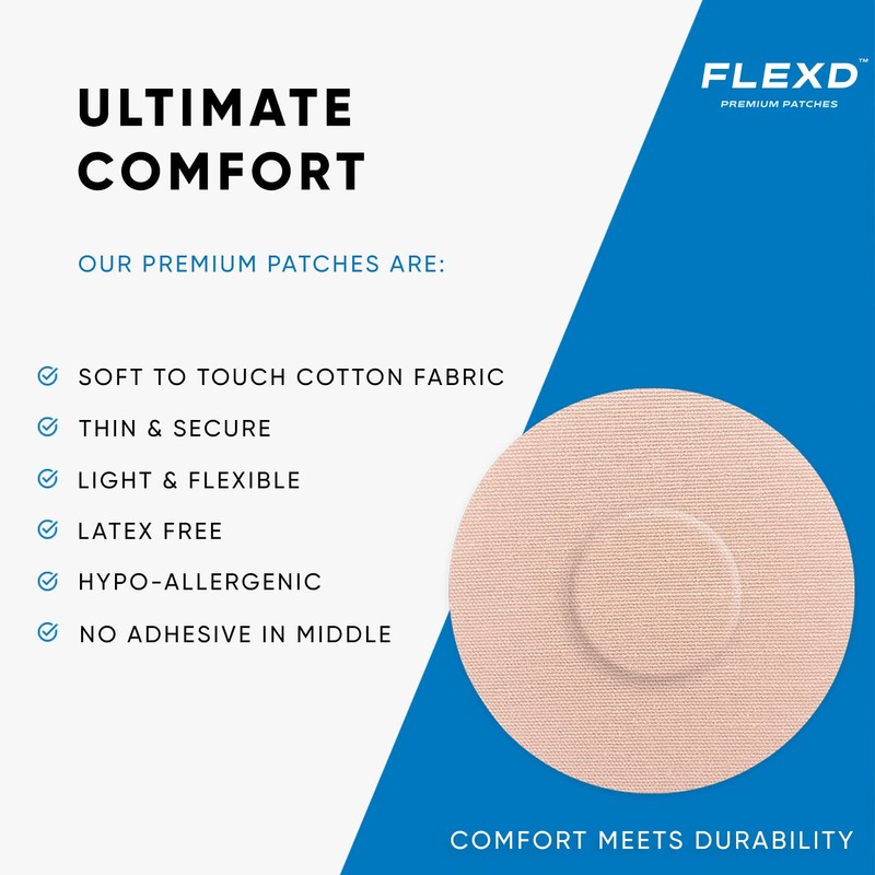 Flexd - Libre 3 Sensor Covers Waterproof, Freestyle Adhesive Patches