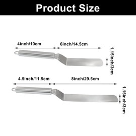 Waziaqoc 2PCS Offset Spatula
