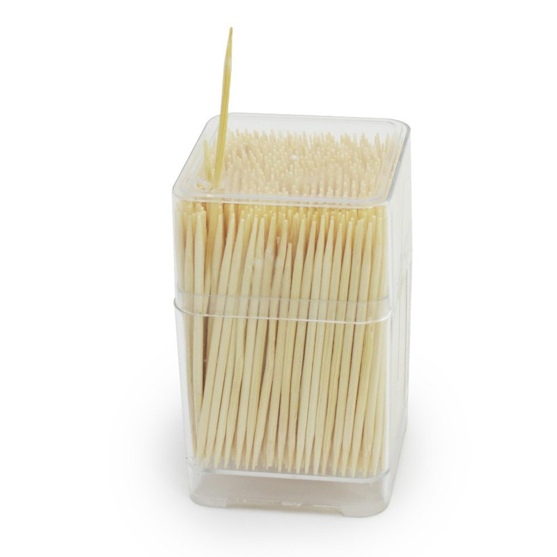 com-four® 4500 x Wooden Toothpicks - Toothpicks for Daily Use