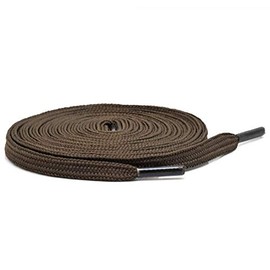 1 pair of Collonil Shoe Laces, Flat, 9 mm wide, Various Colours and Lengths - dark brown, size: 90