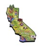 Large State of California Artwood Jumbo Fridge Magnet