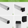 Surnews 1.5" Square Black Plastic Plugs, 12 Pack, 1.5" x