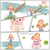 ZHTLTHZ Pocket Hug Lucky Pigs, Creative Knitting Wool, Mini Pig