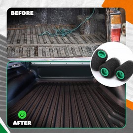 Doxiuyo 9 Pcs Textured Paint Roller Kit, 4 Inch Bed Liner Roller Covers with Frame for Truck Coatings and Non-Slip Surfaces