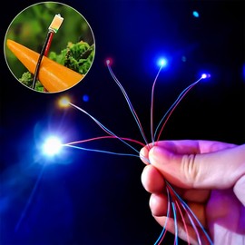 Joycabin Pack of 60 0805 Micro LED Diode Light, Pre-Soldered Micro SMD LED 0805 Pre-Wired with 16 cm PTFE Cable for DIY, Model Making, Decor, Lighting (Red, Blue, Green, Yellow, Purple, White)