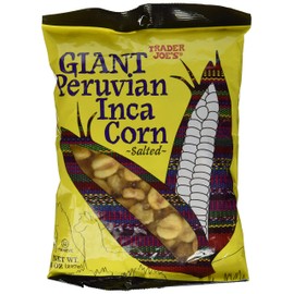 Trader Joe's Giant Peruvian Inca Corn Salted Crunchy Snack 8 Oz - PACK OF 3