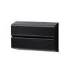 ideaco Wall Mounted Paper Towel/Tissue Holder, Black, WALL PT