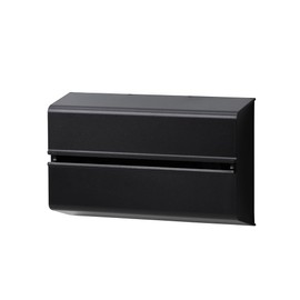 ideaco Wall Mounted Paper Towel/Tissue Holder, Black, WALL PT