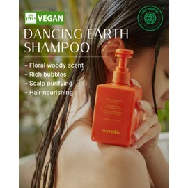 ESTUFA Dancing Earth Shampoo – Korean Vegan, Silicone-Free Shampoo for Scalp Purification and Hair Growth with Moisturizing Amino Acids - Floral Woody Fragrance for Women and Men, 10.1 fl.oz.