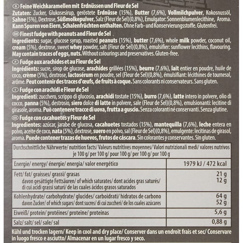 House of Caramel Peanut Fudge with Fleur de Sel, 120