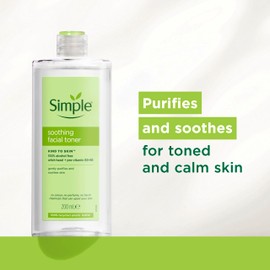 Simple Simple Kind to Skin Soothing Facial Toner 100% Alcohol-Free from the UK's No. 1 Facial Skin Care Brand* 200 ml