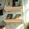 Eurydice Heavy Duty Floating Shelf Brackets, 1/4 inch Thick L