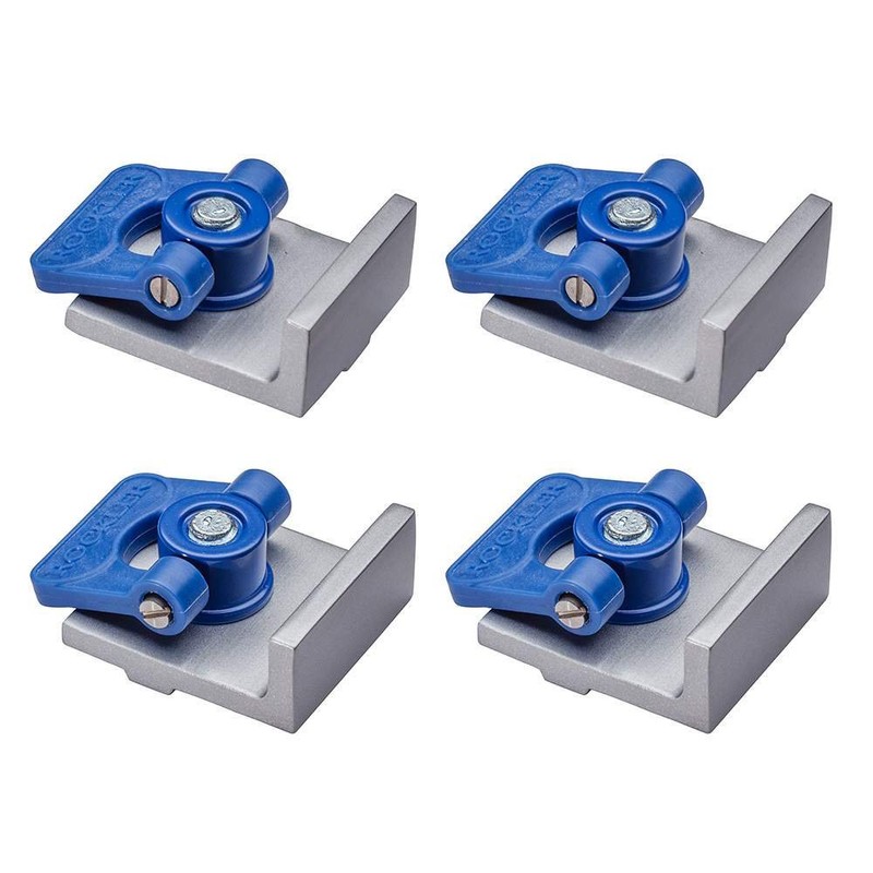 Rockler T Track Stop Kit (4 Pack) - Aluminum T