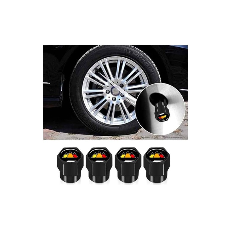 4Pcs Tire Valve Stem Caps Explosion Valve Cover Aluminum Alloy