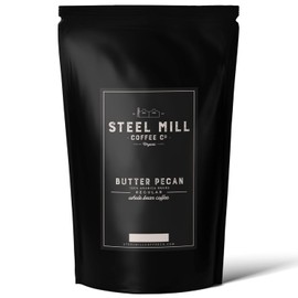 Steel Mill Coffee Co. Butter Pecan Flavored Coffee | 2 LB/Whole Bean/Regular | ORIGIN: Grown in Colombia