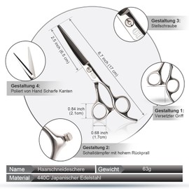 CIICII Professional Hairdressing Scissors Set