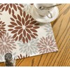 Artoid Mode Flowers Brown Dahlia Summer Table Linen, Seasonal Kitchen