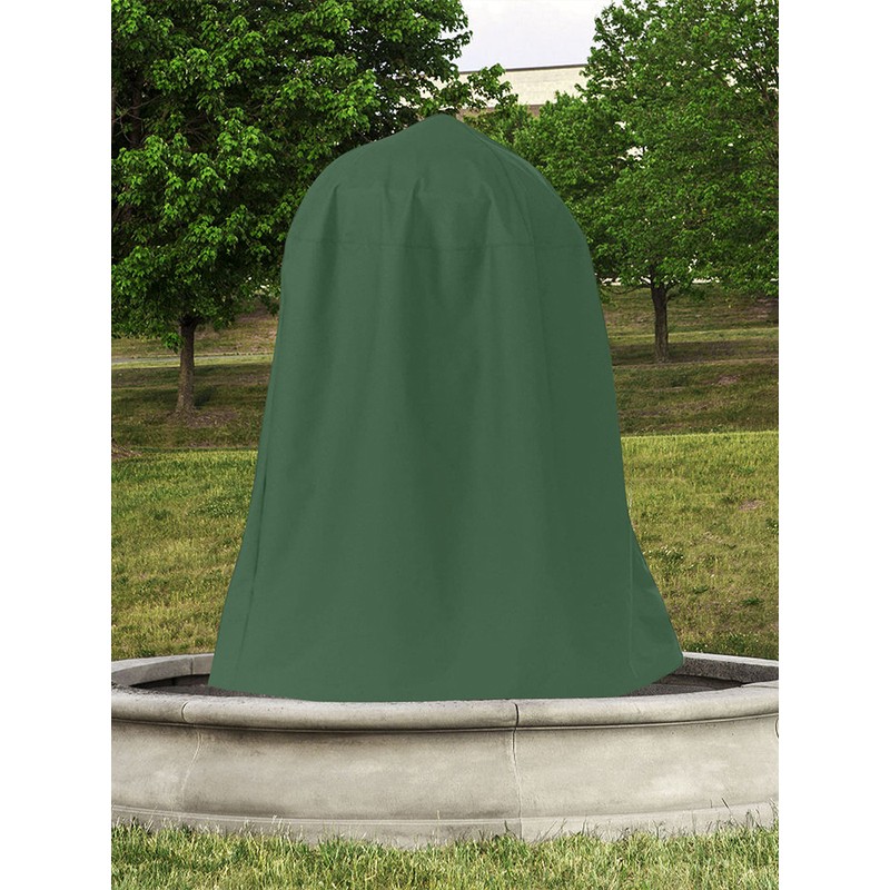 Garden Fountain Statue Protective Cover Silver Coated Oxford Cloth Waterproof