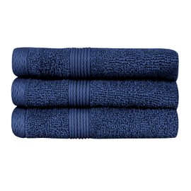 Organix Luxury Washcloth Set for Bathroon, Premium Cotton 12 Pack Face Cloth Set 13x13 Inch, Lightweight Highly Absorbent and Soft Feel Touch, Ideal for a Hotel & Spa Quality Experience (Navy)