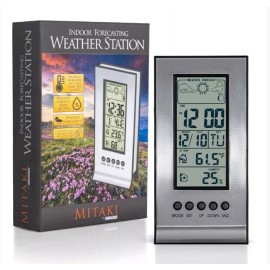 Mitaki-Japan® Mitaki-Japan Indoor Weather Station Clock Alarm with Snooze Calendar
