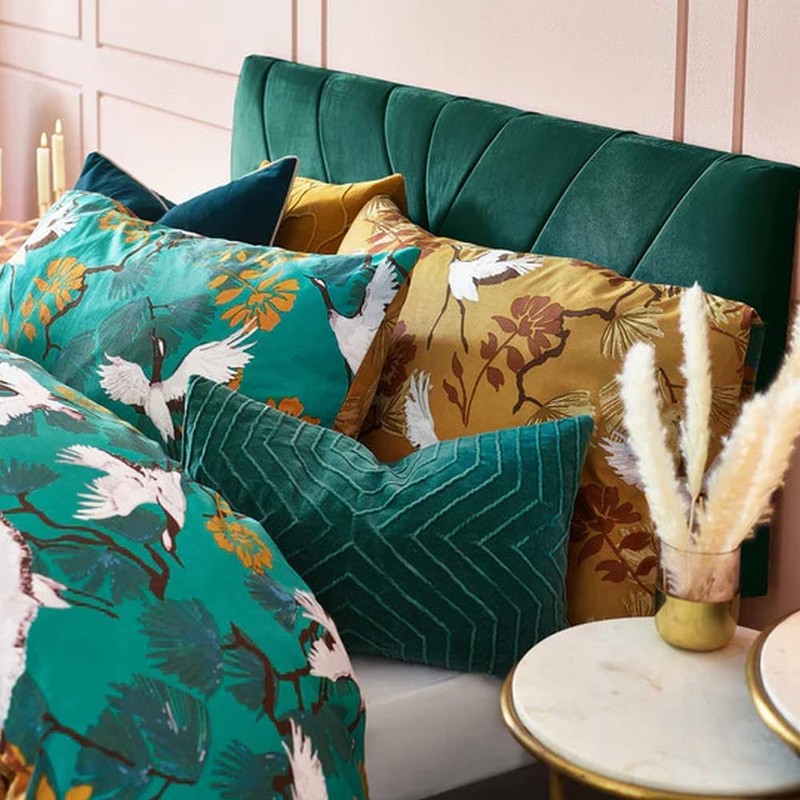furn. Demoiselle Duvet Cover Set, Teal, 137 x 200 cm