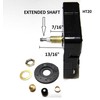 High Torque Quartz Clock Movement (Silent Sweep) Extended Shaft for