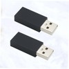 Gatuida 4pcs USB Male to USB Female Extension Adapter Aluminium
