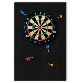 AMUSIGHT Dart Board Wall Protector, 36" × 24“ × 0.5” Extended Length Dartboard Surround Felt Board for Wall, Dart Board Accessories Backing Protector