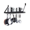 NA KLXHOME Pot Rack Square Grid Wall Mounted Kitchen Pot